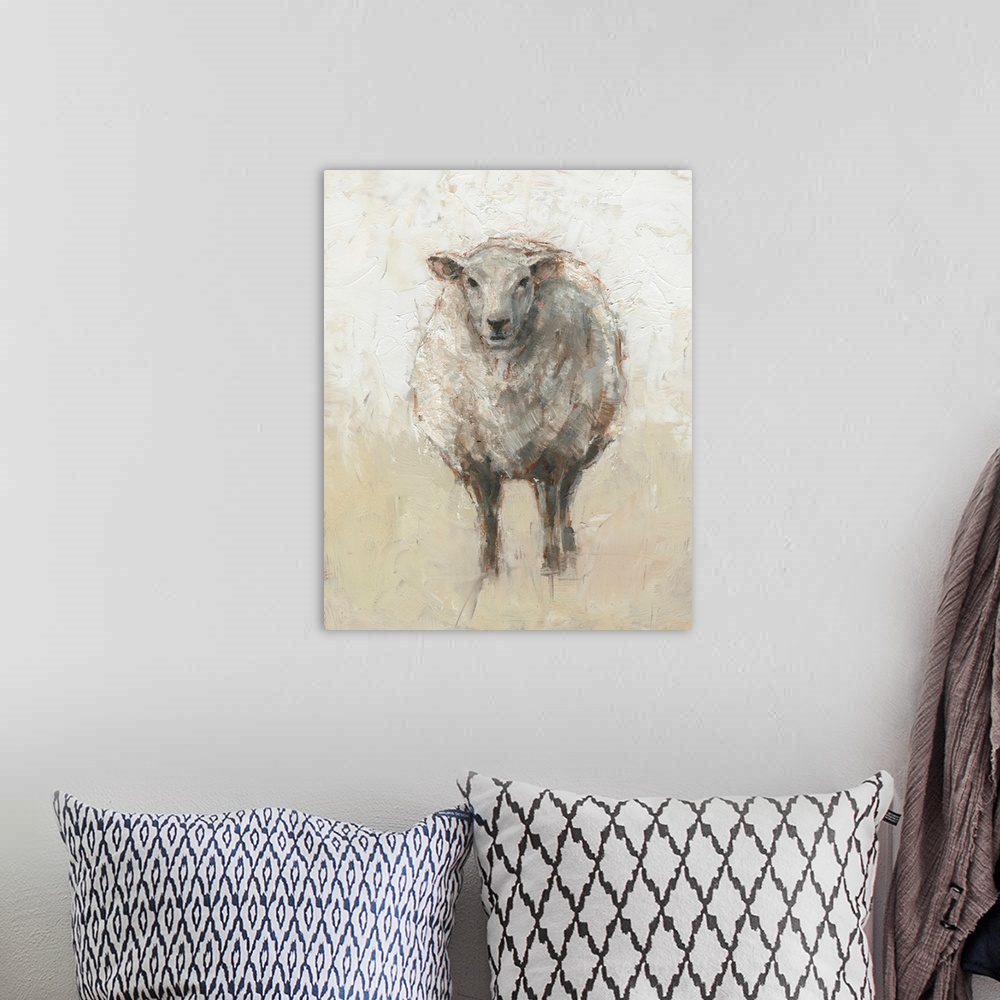 A bohemian room featuring Fluffy Sheep I