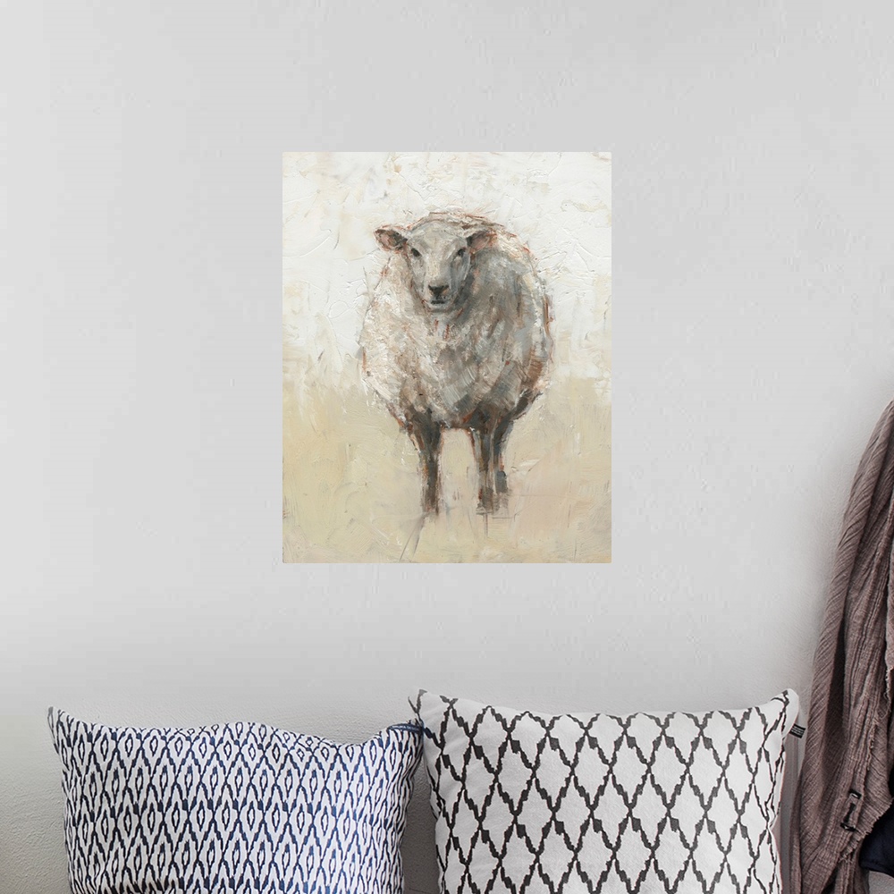 A bohemian room featuring Fluffy Sheep I