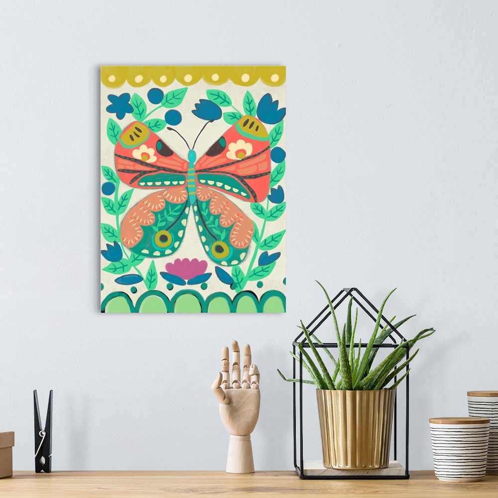 A bohemian room featuring Flutterfly I