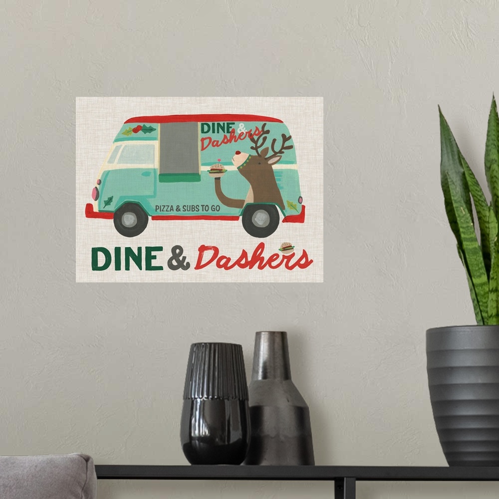 A modern room featuring Food Truck Holidays I
