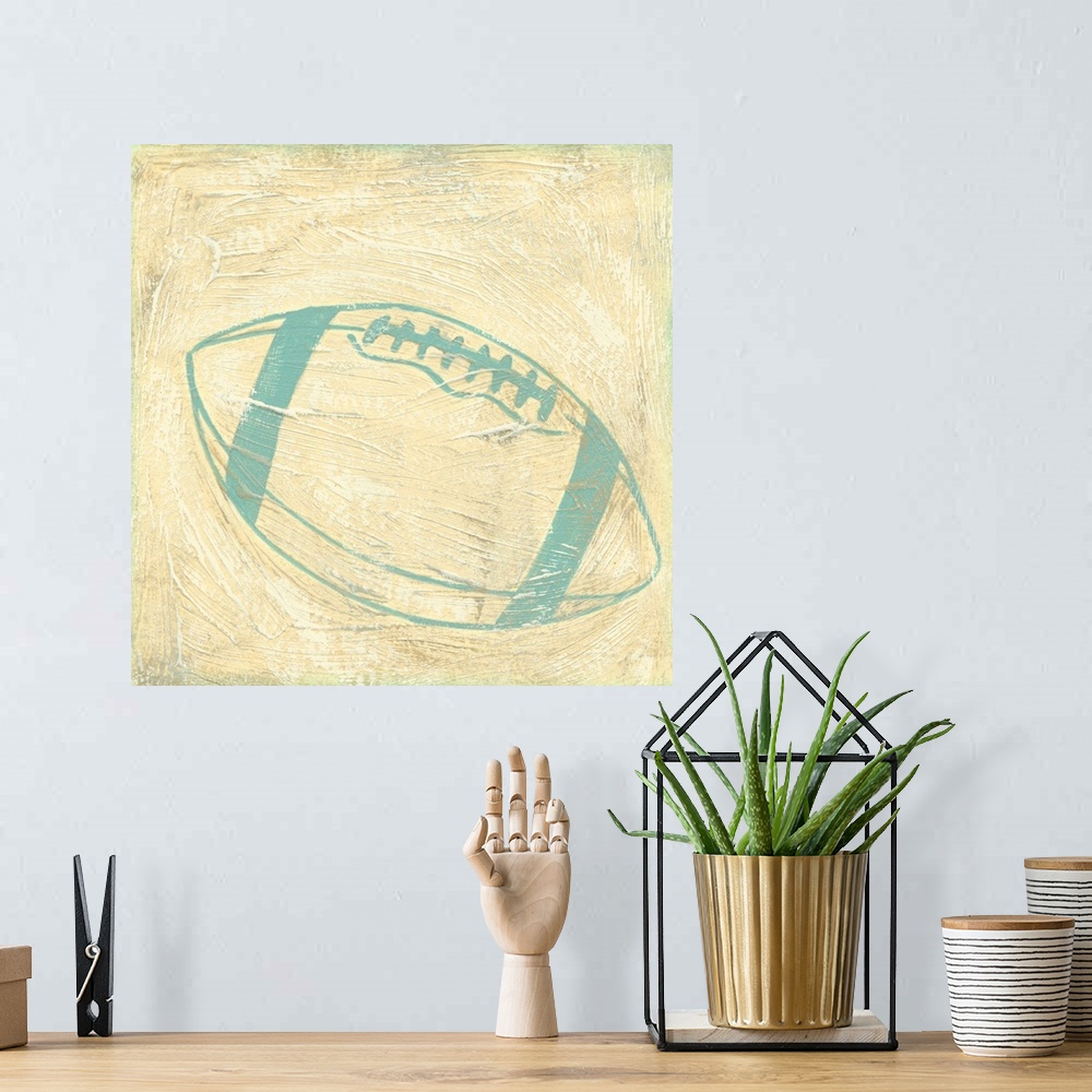 A bohemian room featuring Football Rules