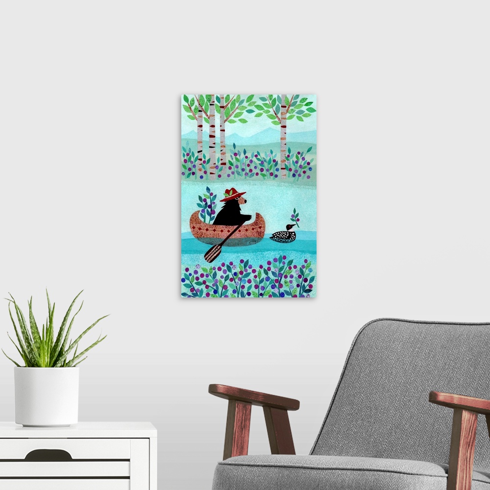 A modern room featuring Forest Creatures II