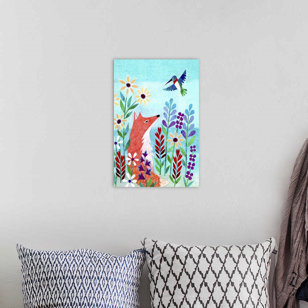 A bohemian room featuring Forest Creatures IV