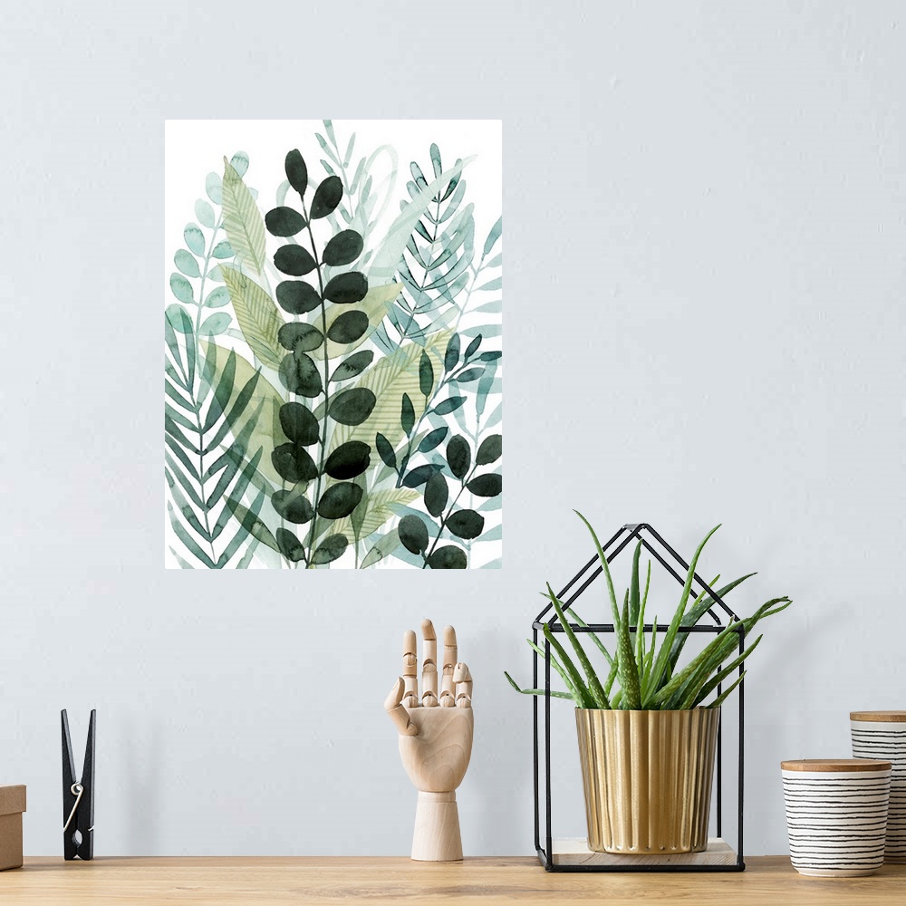 A bohemian room featuring Forest Forage I