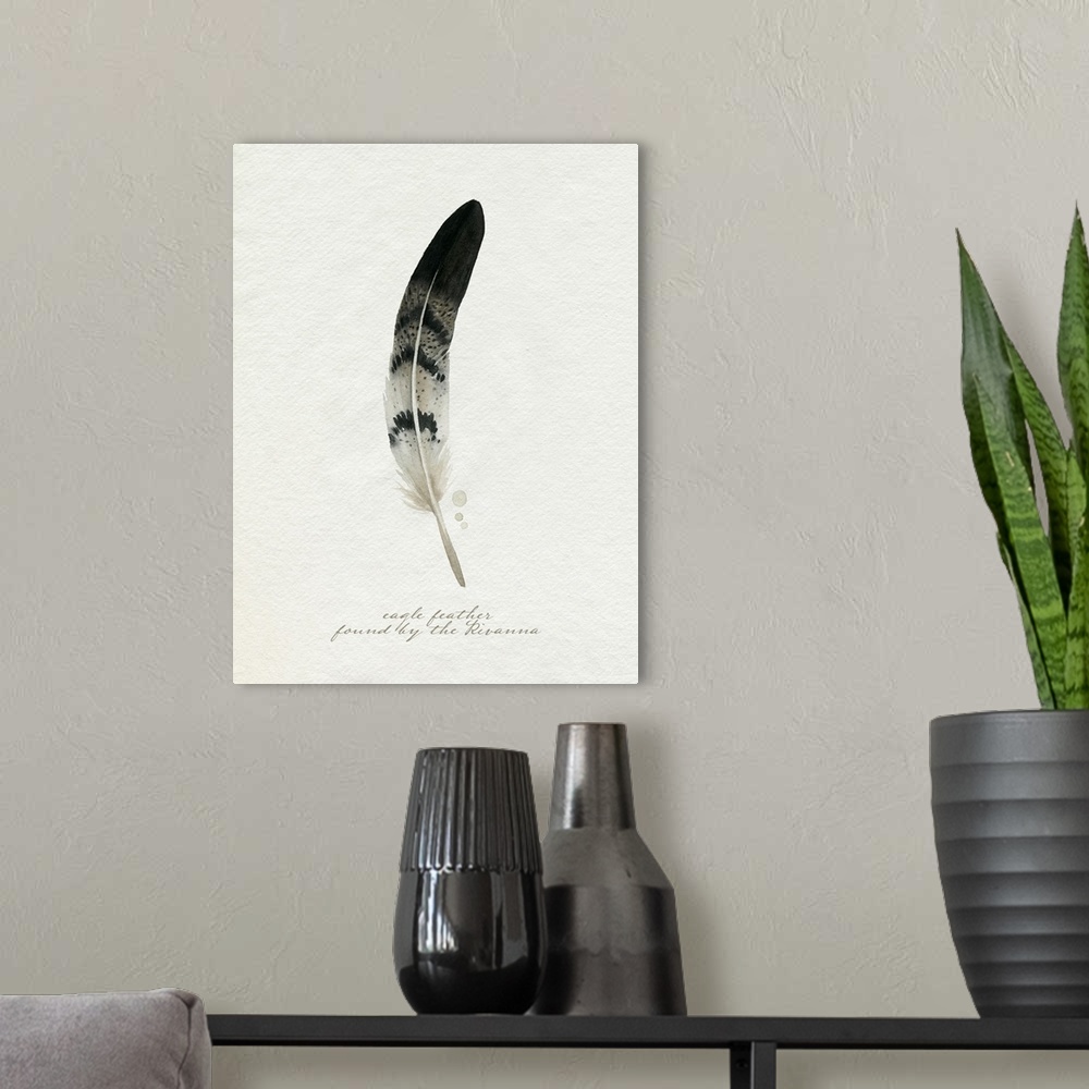 A modern room featuring Found Feather I