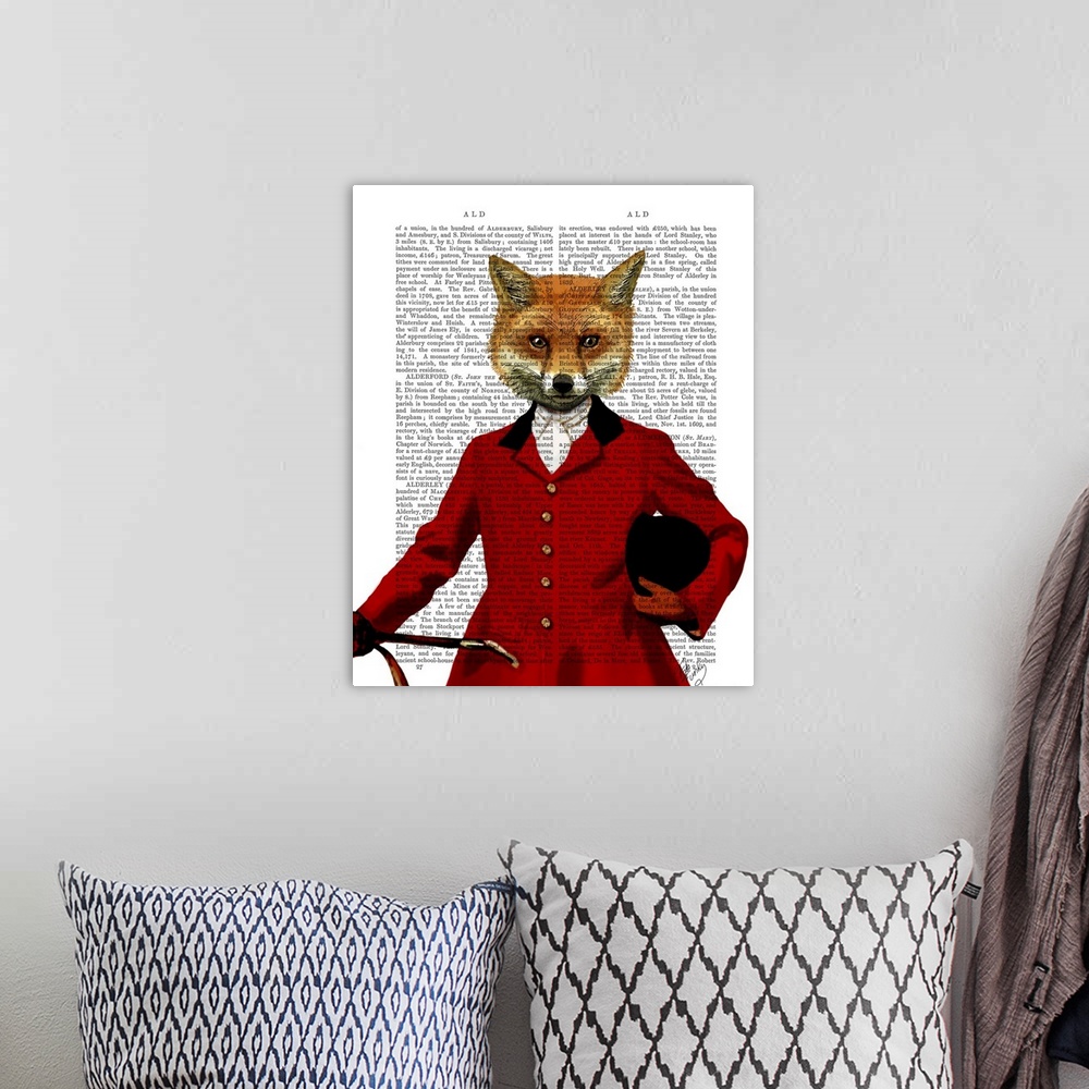 A bohemian room featuring Fox Hunter II Portrait