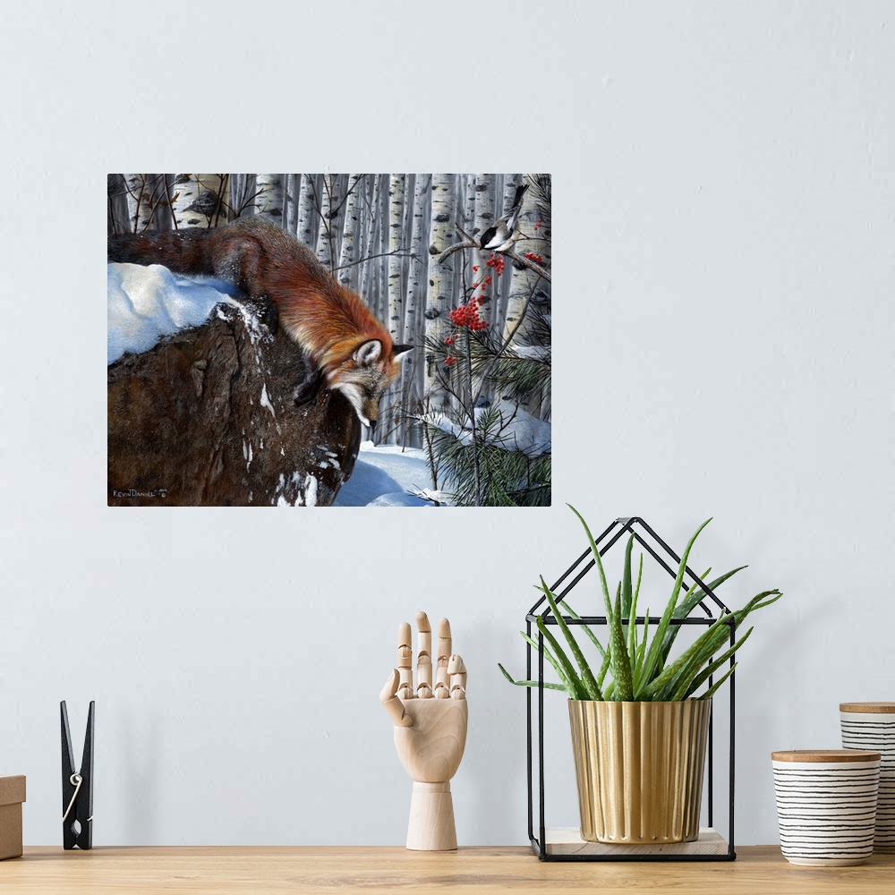 A bohemian room featuring Fox in Winter