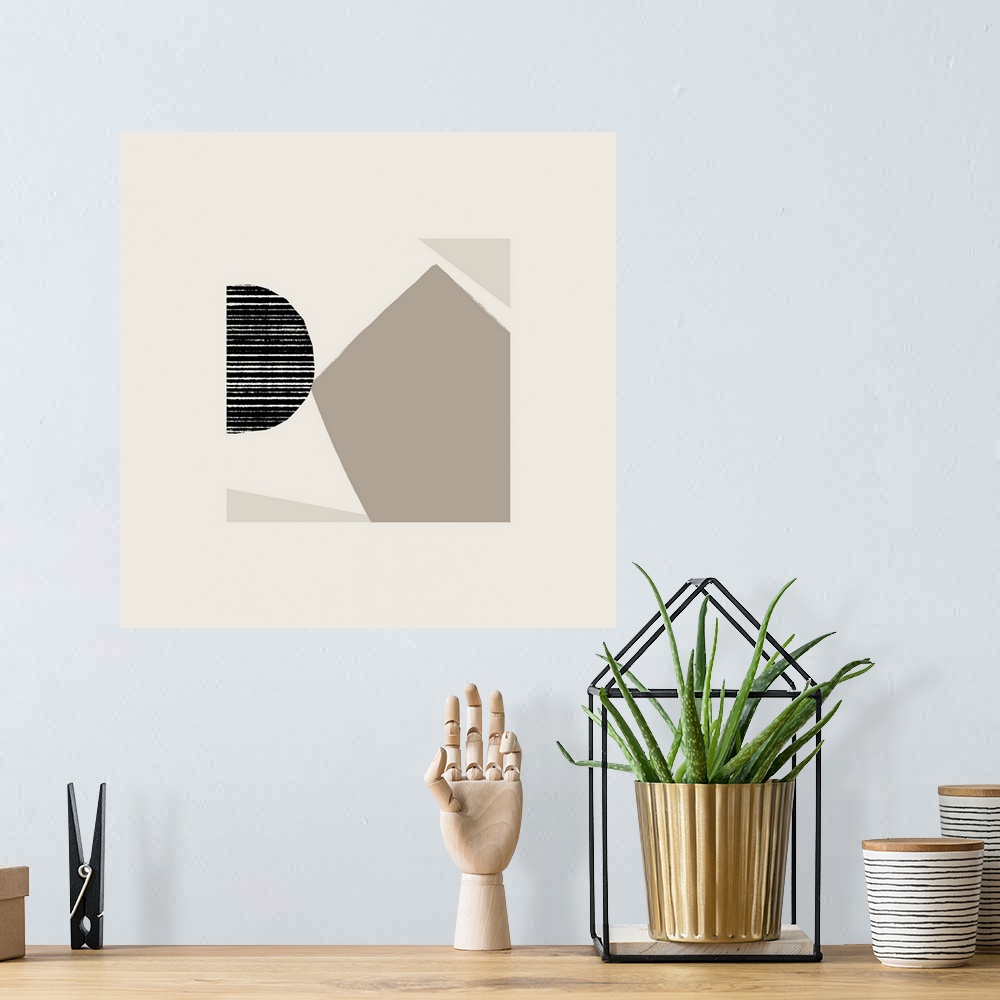 A bohemian room featuring Fragmented Shapes III
