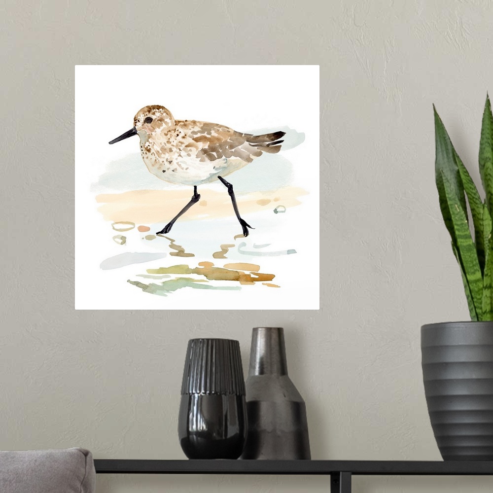 A modern room featuring Freckled Sandpiper I