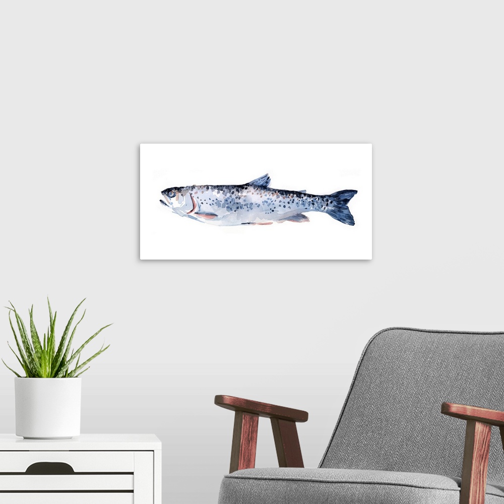 A modern room featuring Freckled Trout III