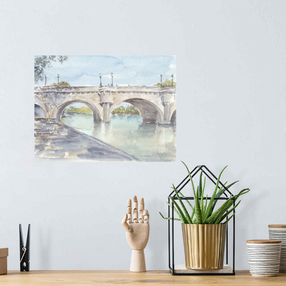 A bohemian room featuring French Bridge Study II