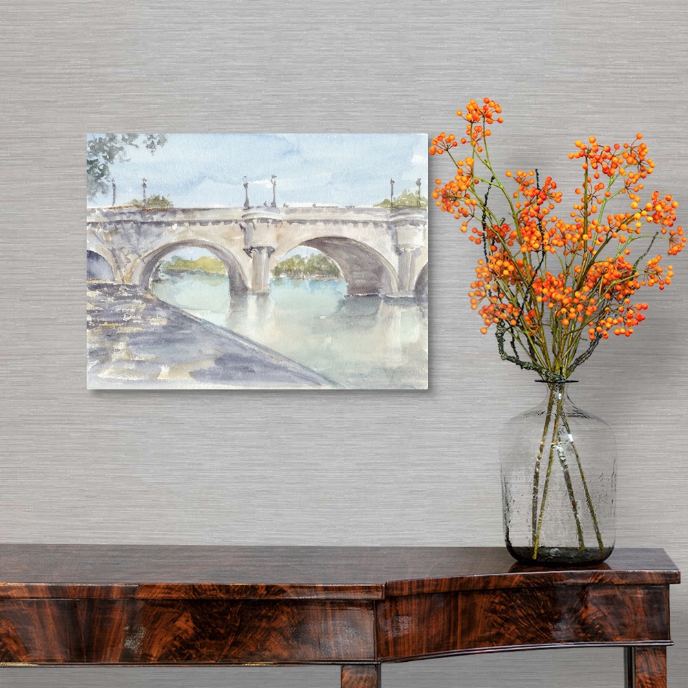 A traditional room featuring French Bridge Study II