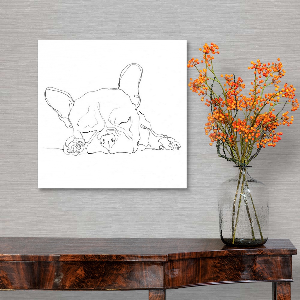 A traditional room featuring French Bulldog Contour I