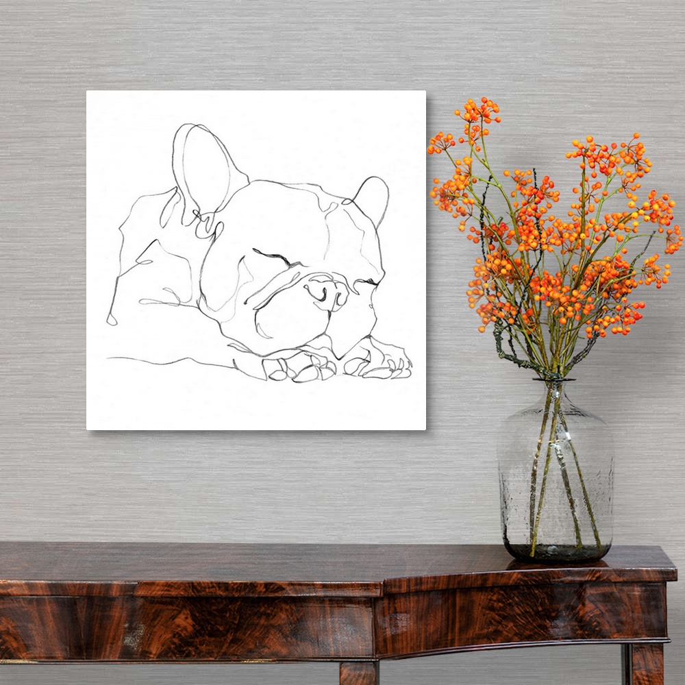 A traditional room featuring French Bulldog Contour II