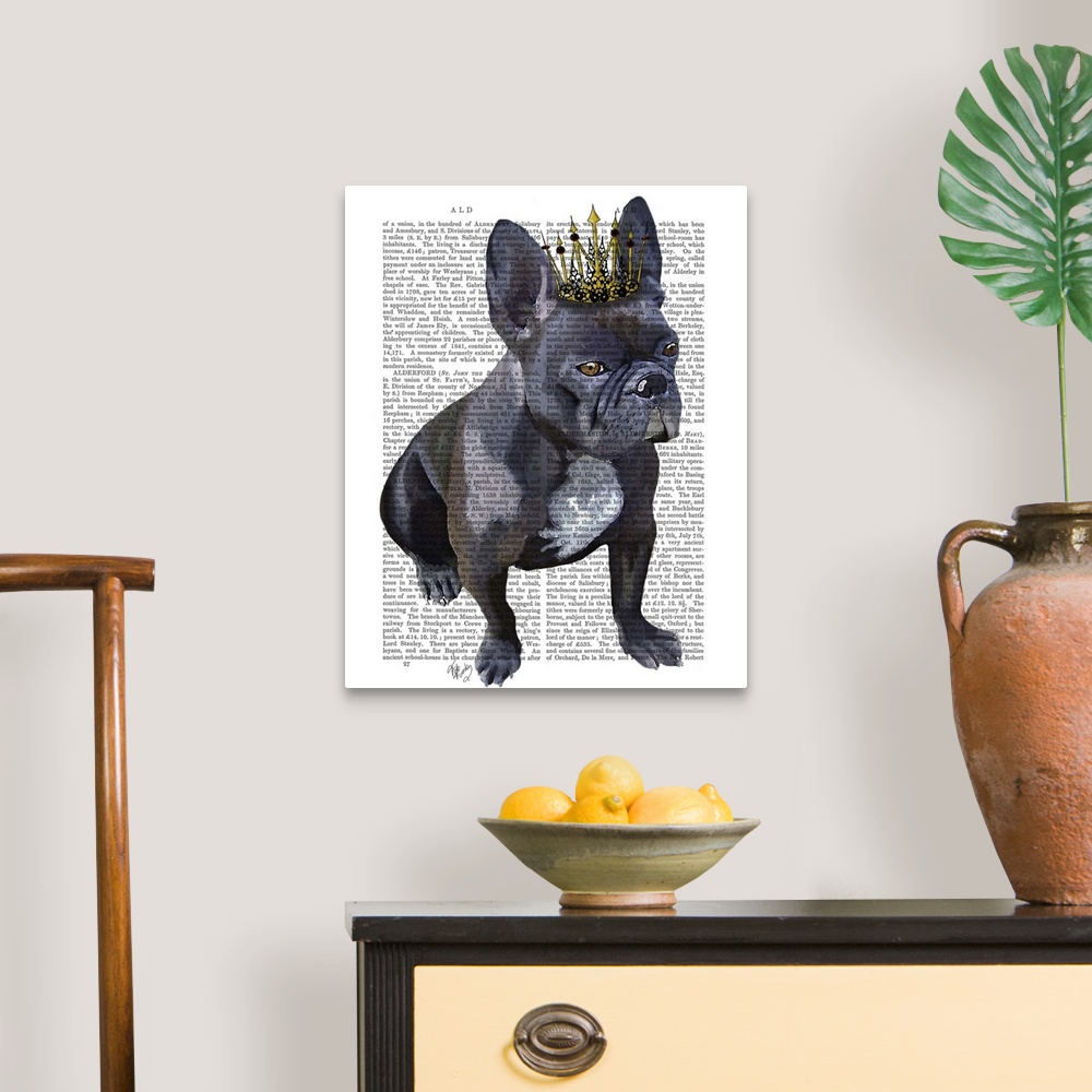 A traditional room featuring French Bulldog King