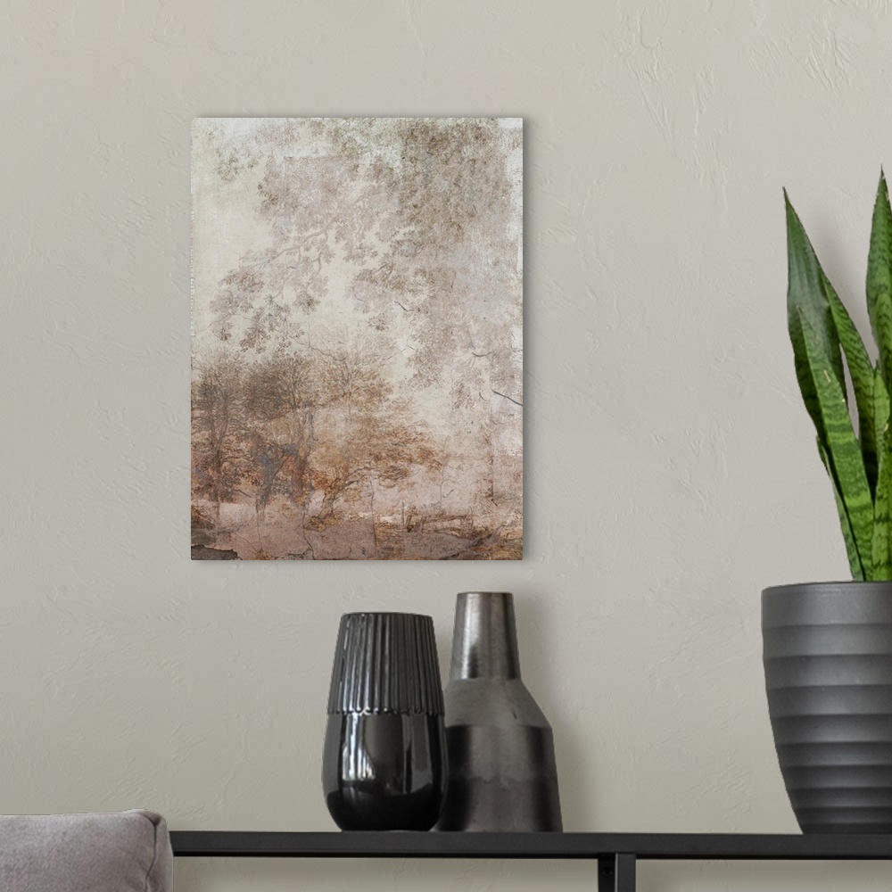 A modern room featuring Fresco Collage I
