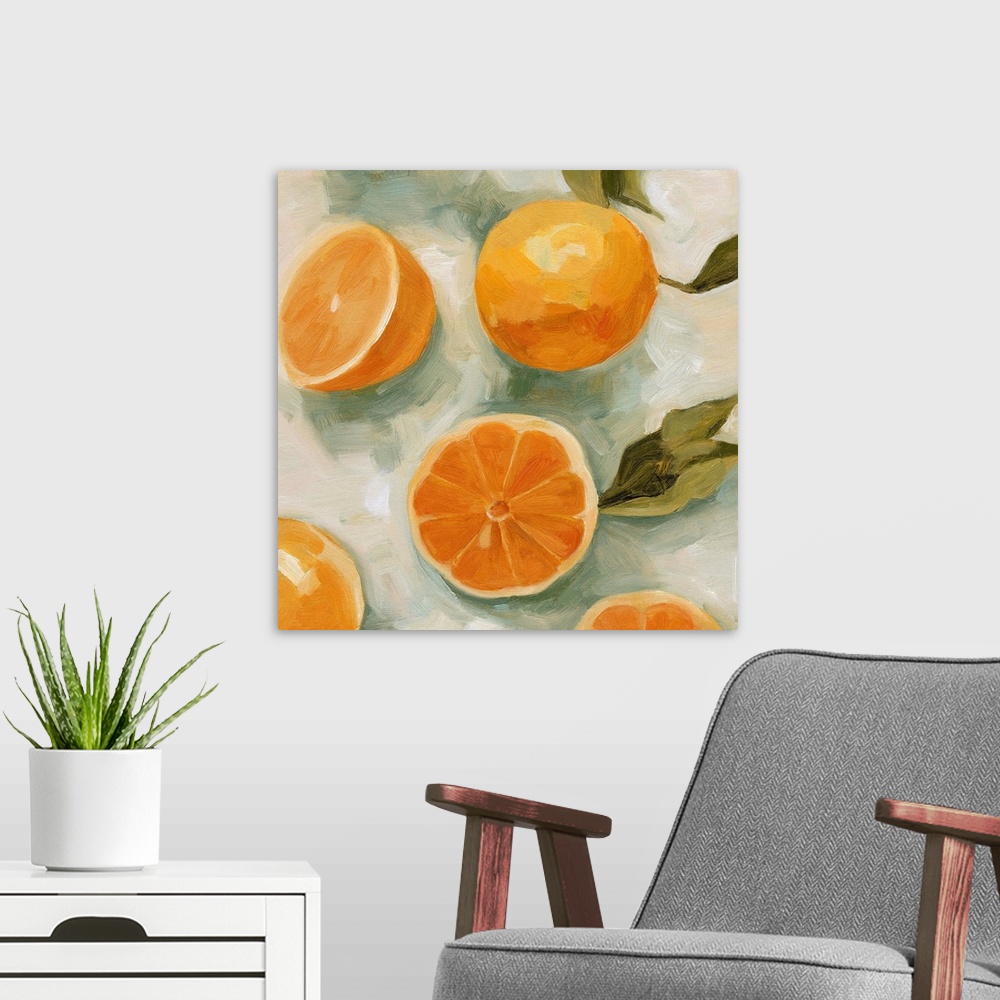 A modern room featuring Fresh Citrus I