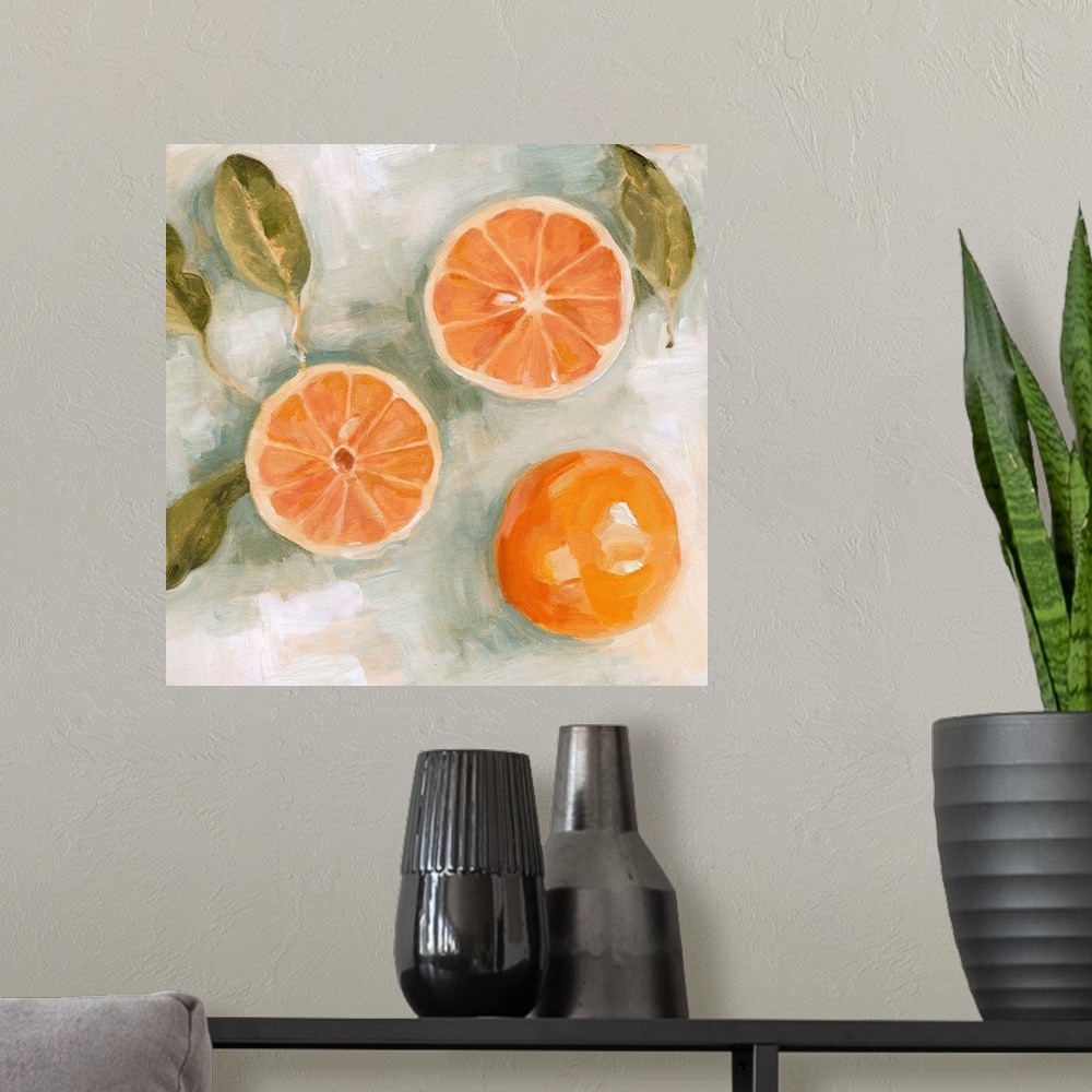 A modern room featuring Fresh Citrus II