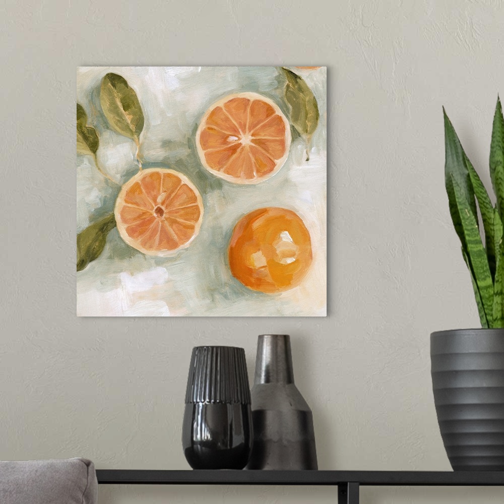 A modern room featuring Fresh Citrus III