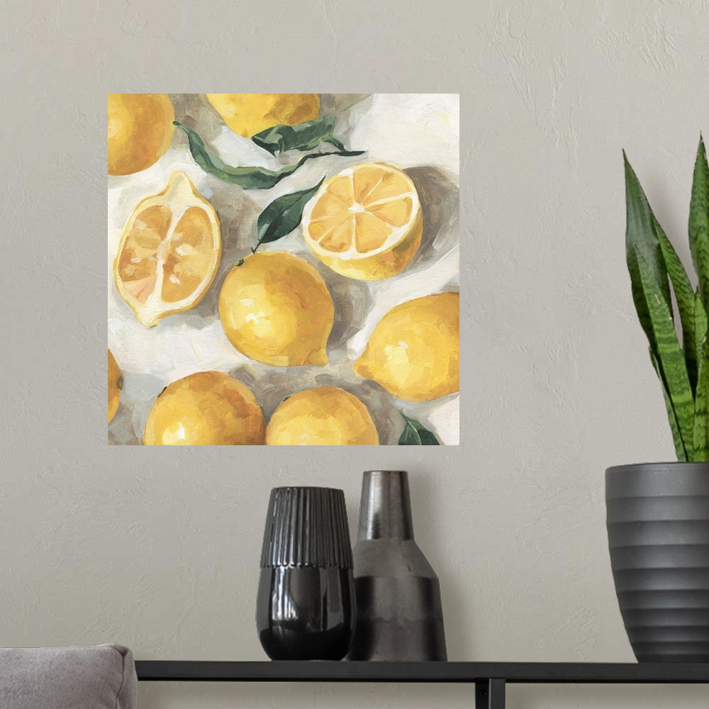 A modern room featuring Fresh Lemons II