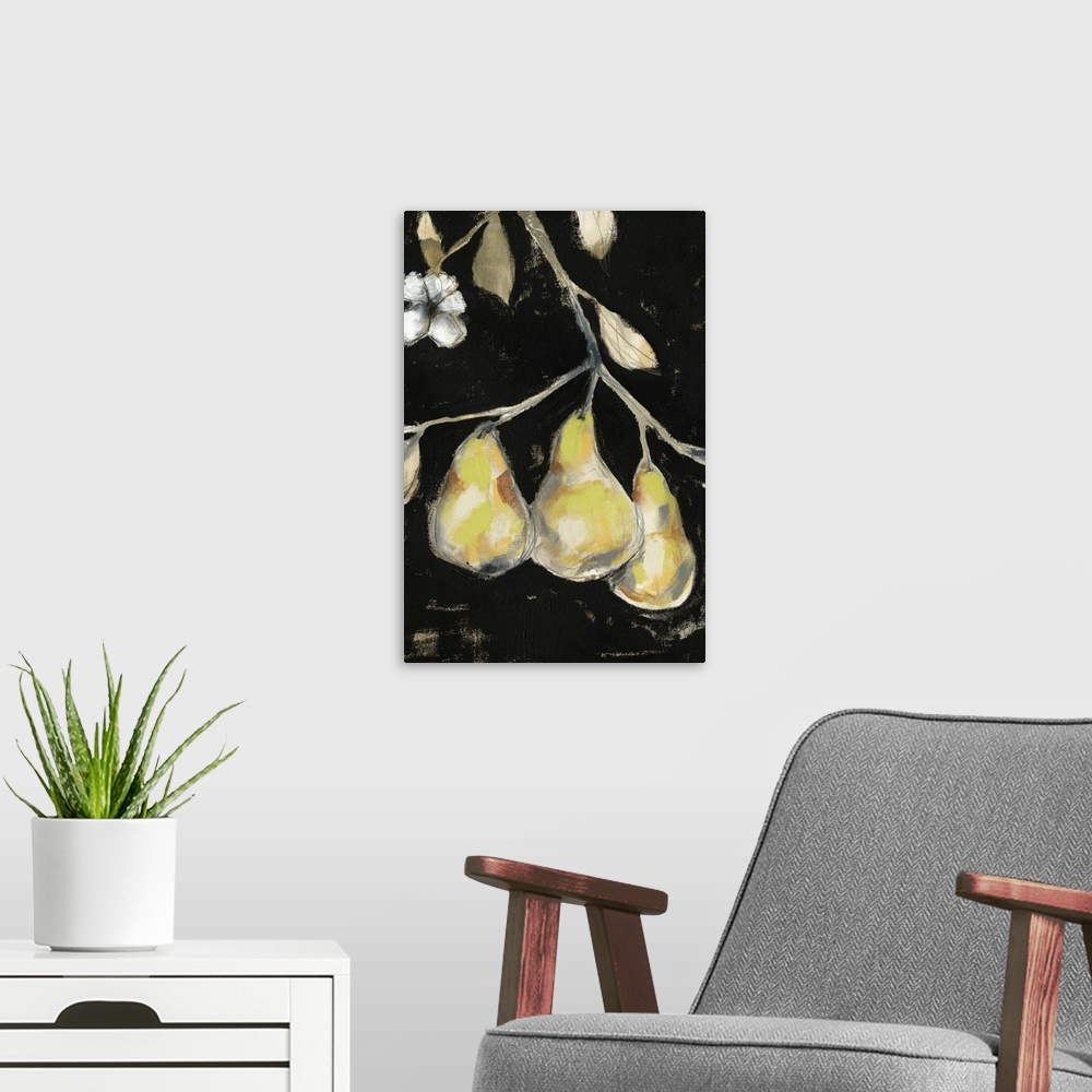 A modern room featuring Fresh Pears I