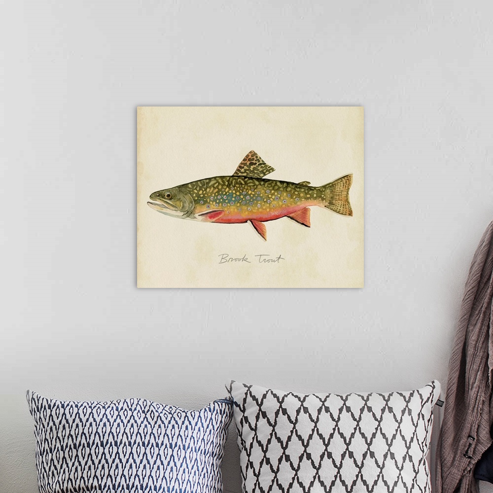 A bohemian room featuring Freshwater Fish Study I