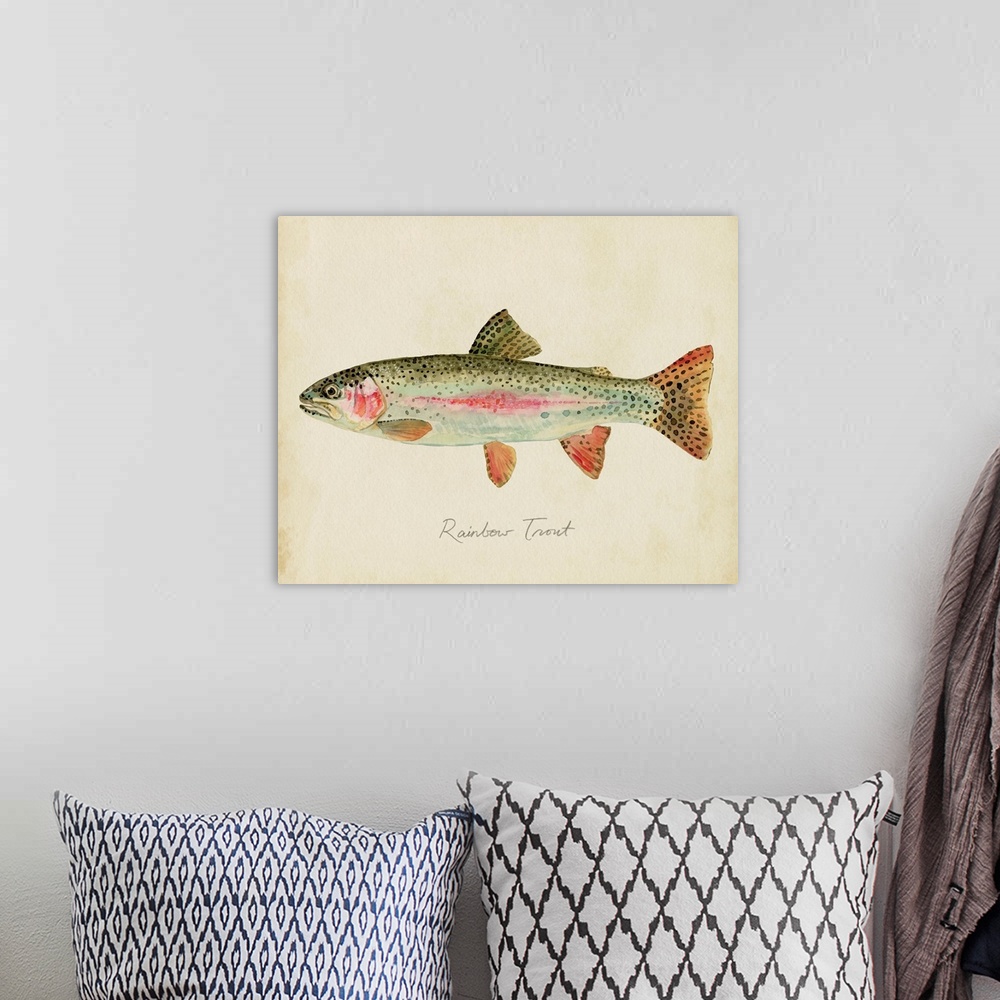 A bohemian room featuring Freshwater Fish Study II