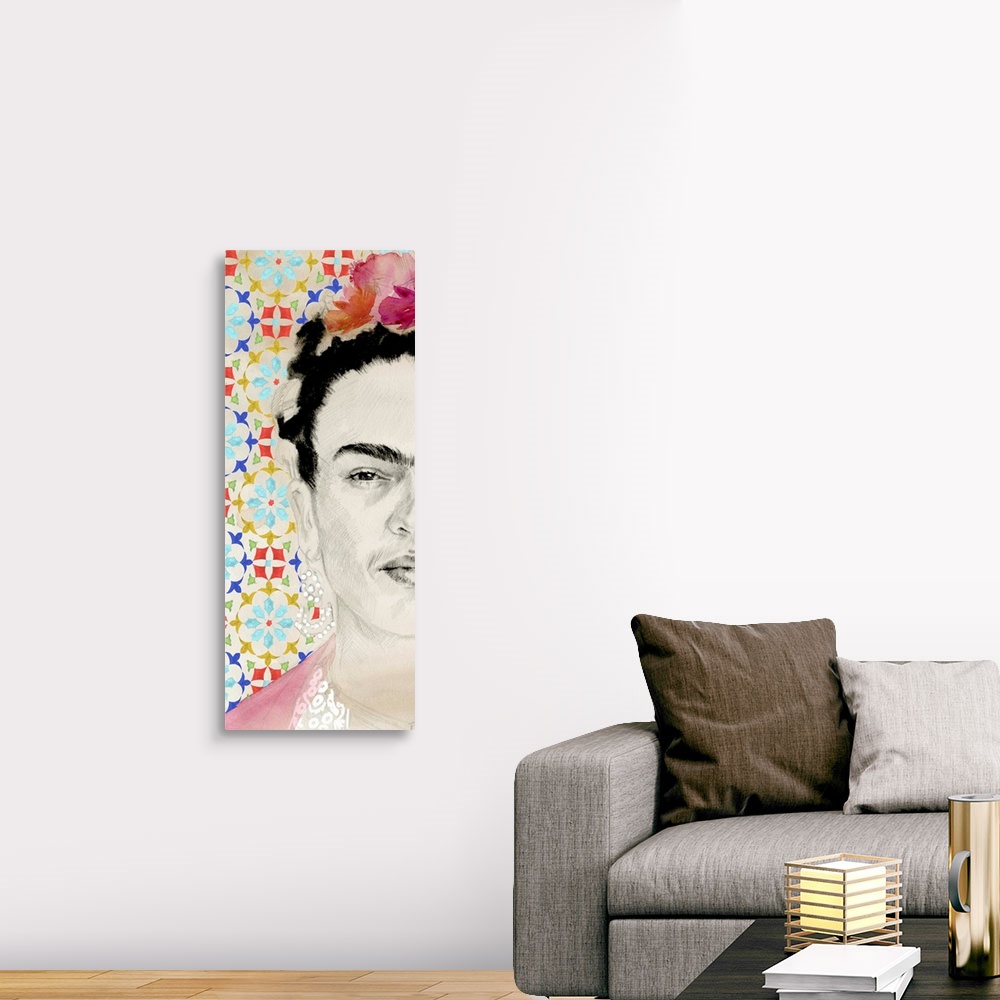 A traditional room featuring Frida Diptych II