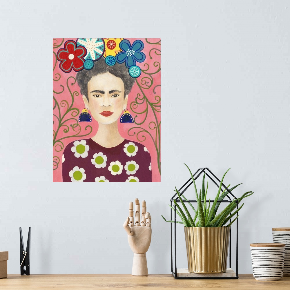 A bohemian room featuring Frida Floral I