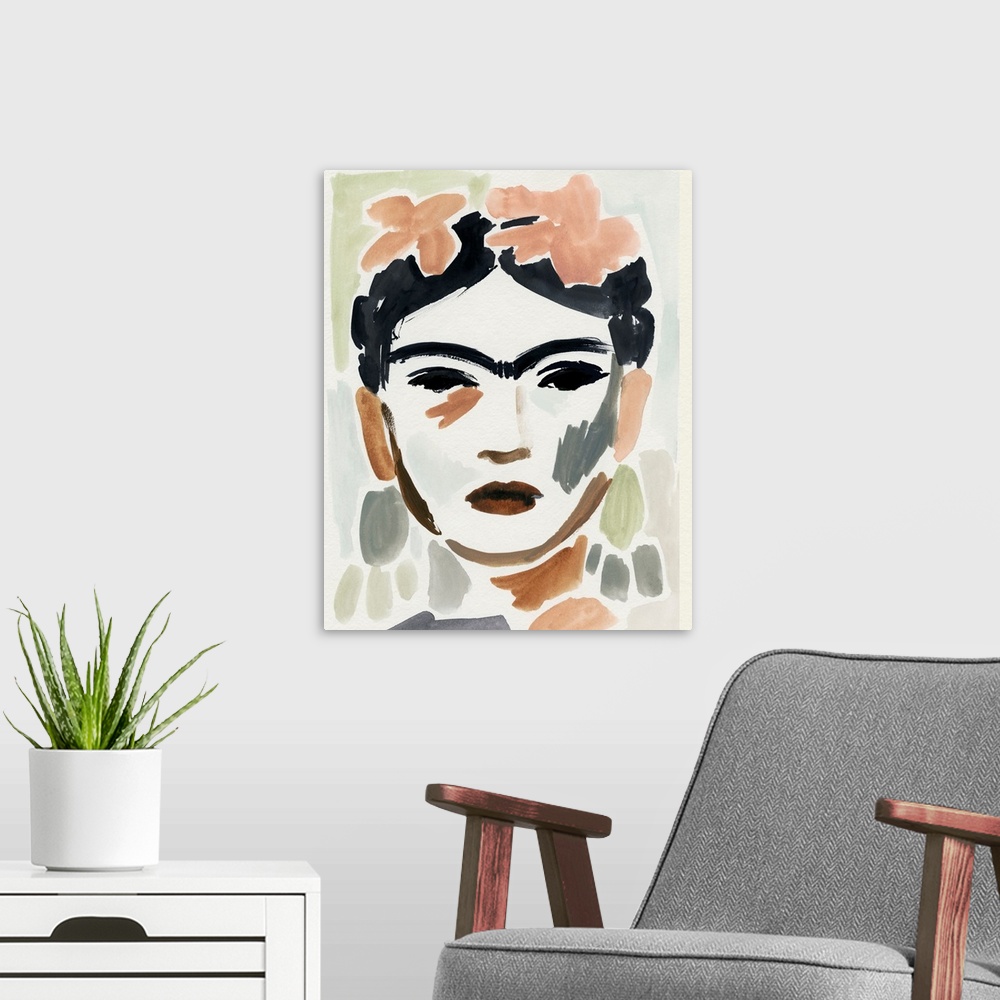 A modern room featuring Frida Fragments II