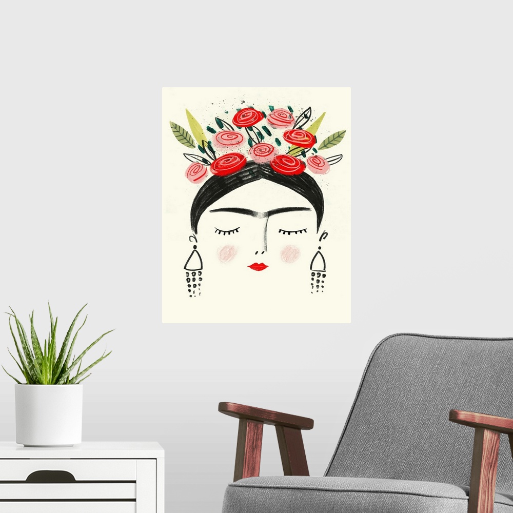 A modern room featuring Frida's Dreams I