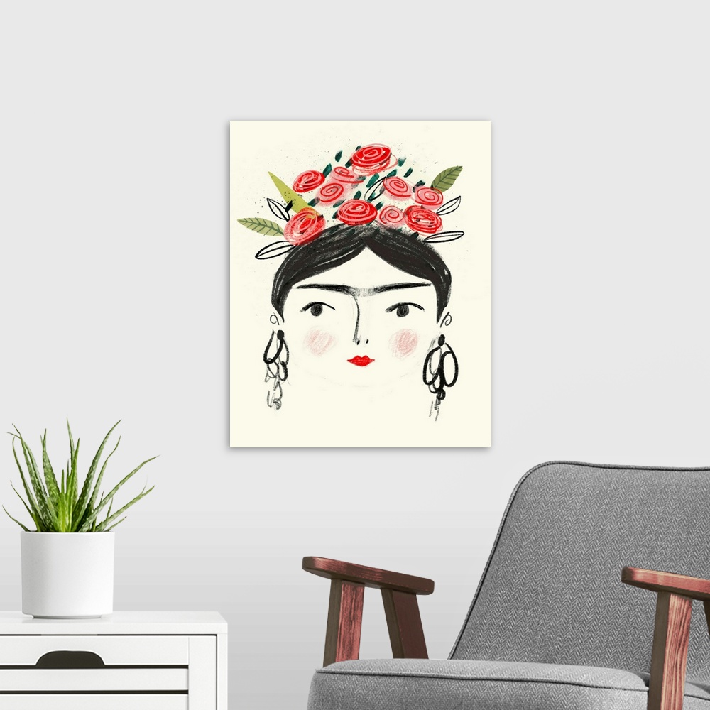 A modern room featuring Frida's Dreams II