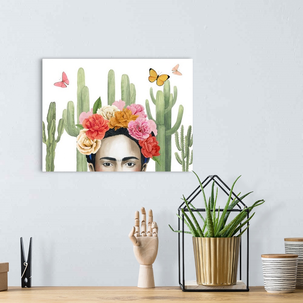 A bohemian room featuring Frida's Flowers Collection A