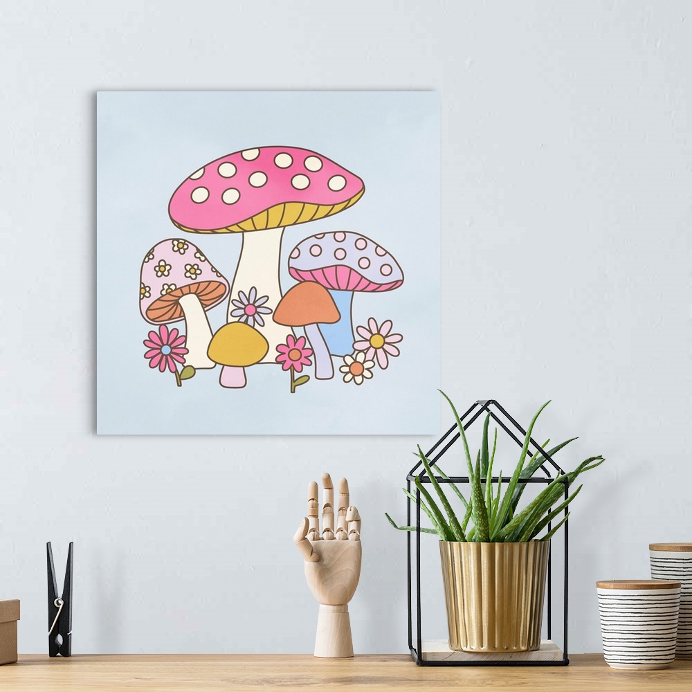 A bohemian room featuring Friendly Fungi II