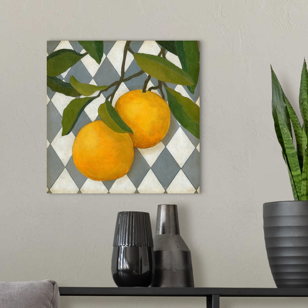 A modern room featuring Fruit and Pattern IV