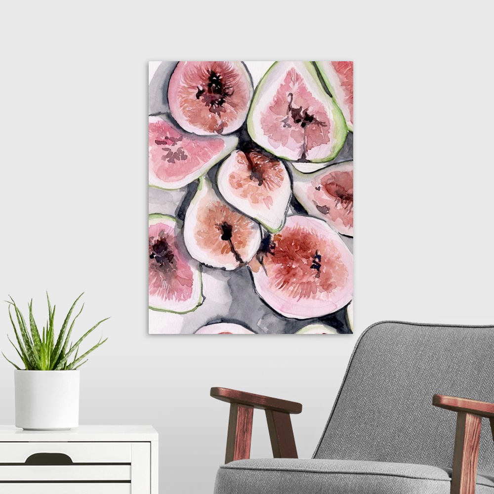 A modern room featuring Fruit Slices II