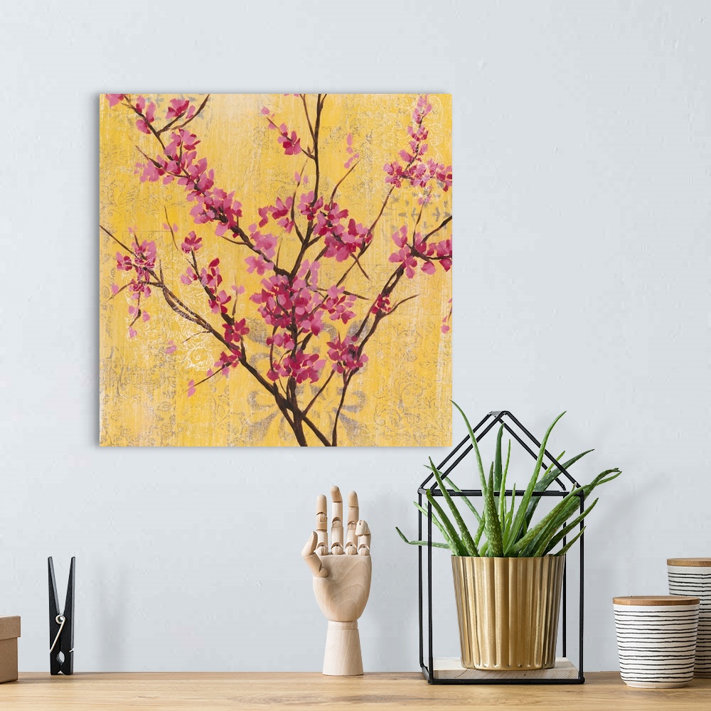 A bohemian room featuring Fuchsia Blossoms I