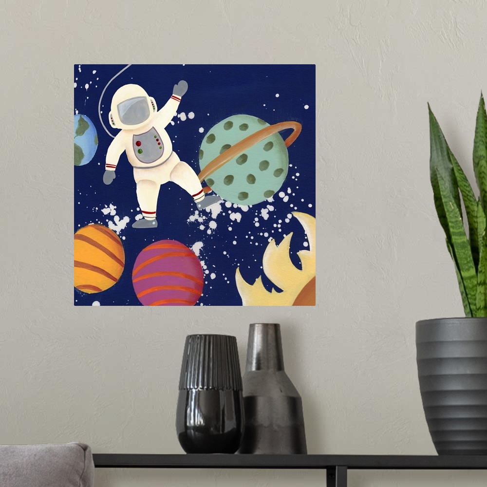 A modern room featuring Future Space Explorer  I