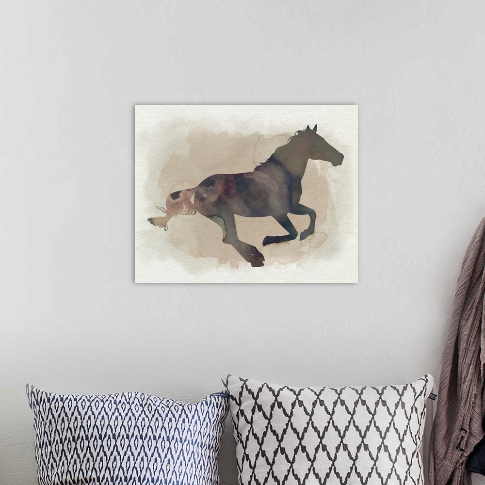 A bohemian room featuring Galloping I