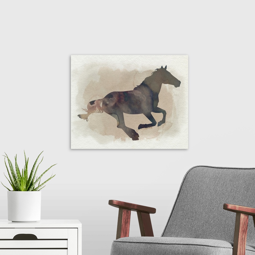 A modern room featuring Galloping I