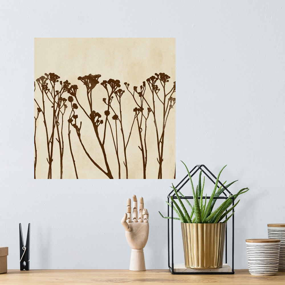 A bohemian room featuring Garden Silhouette Lineup I