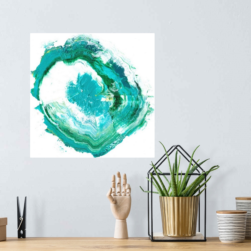 A bohemian room featuring Geode Abstract II