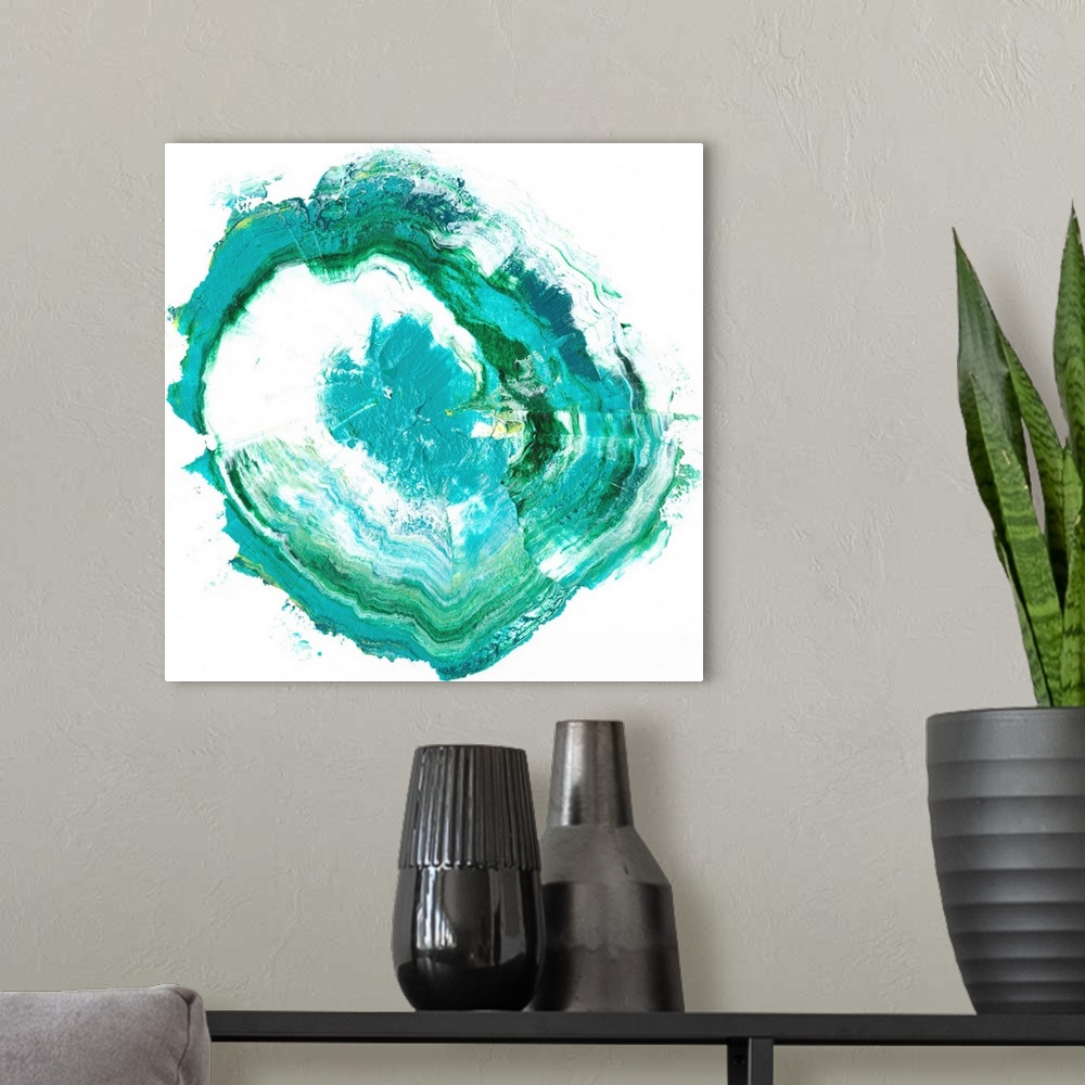 A modern room featuring Geode Abstract II