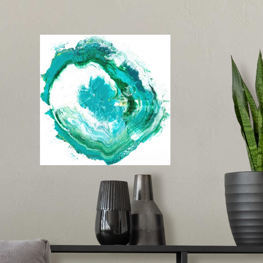 A modern room featuring Geode Abstract II