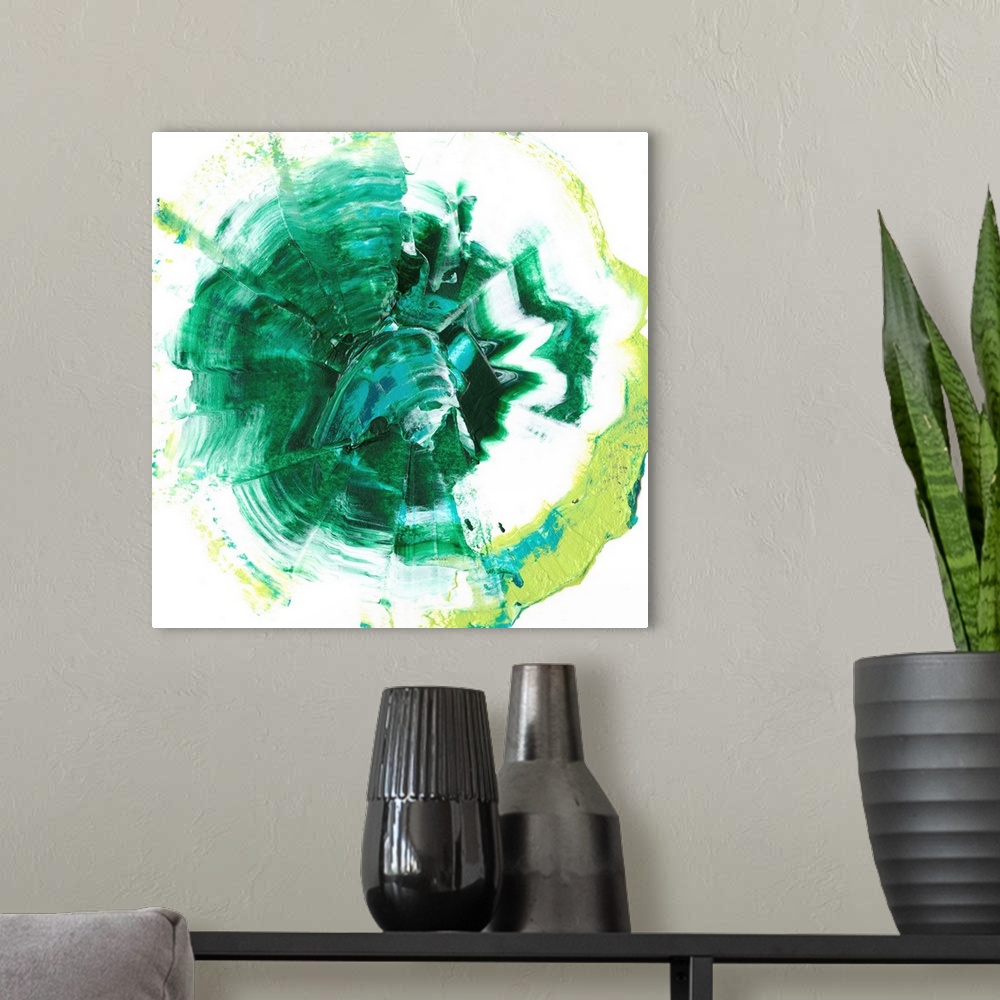 A modern room featuring Geode Abstract III