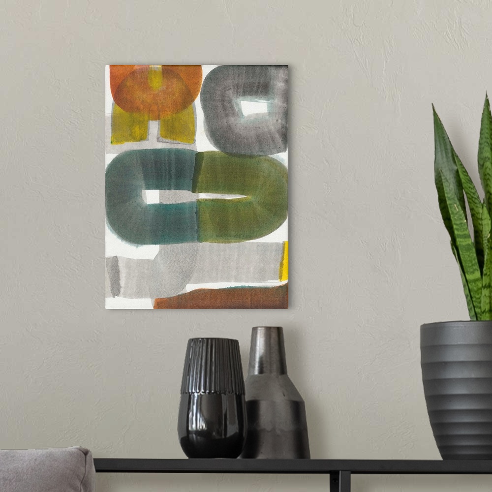 A modern room featuring Geode Abstraction I