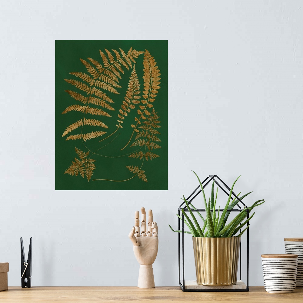 A bohemian room featuring Gilded Ferns III