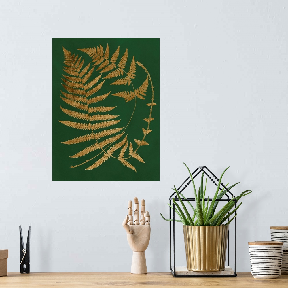 A bohemian room featuring Gilded Ferns IV