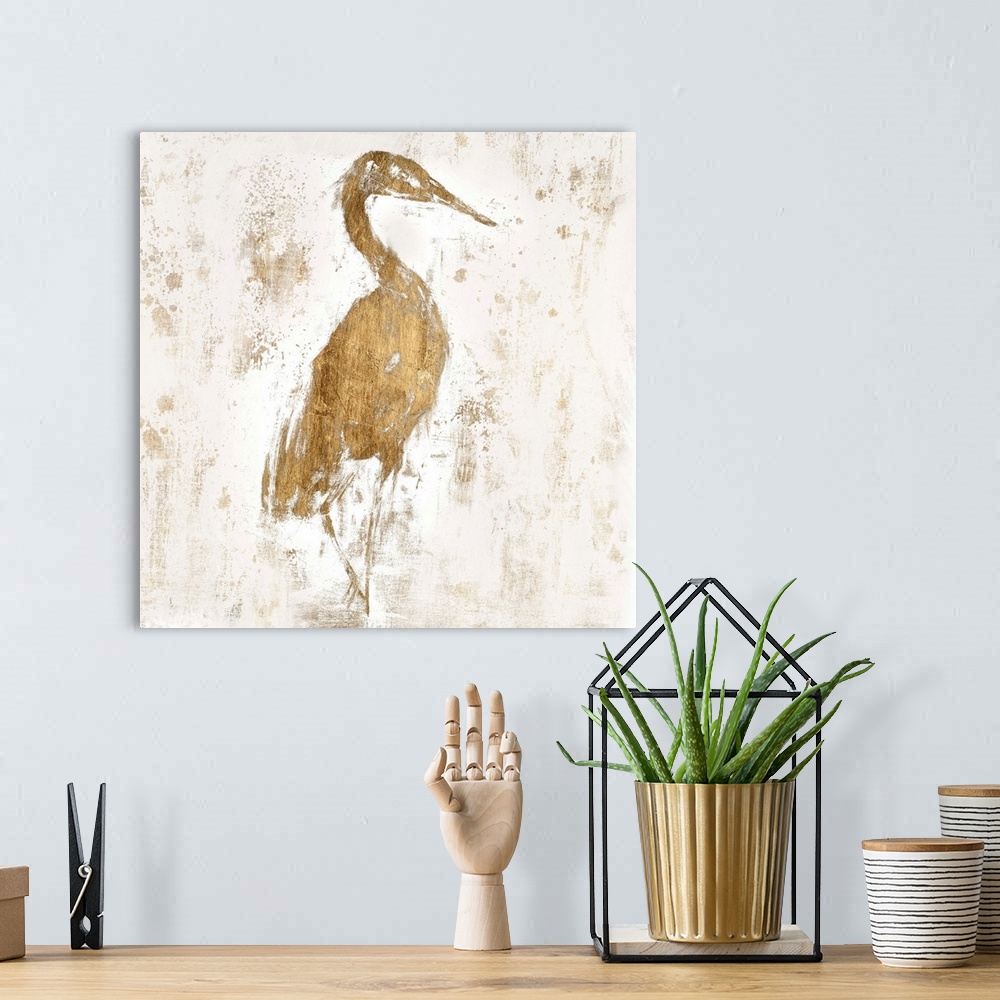 A bohemian room featuring Gilded Heron I