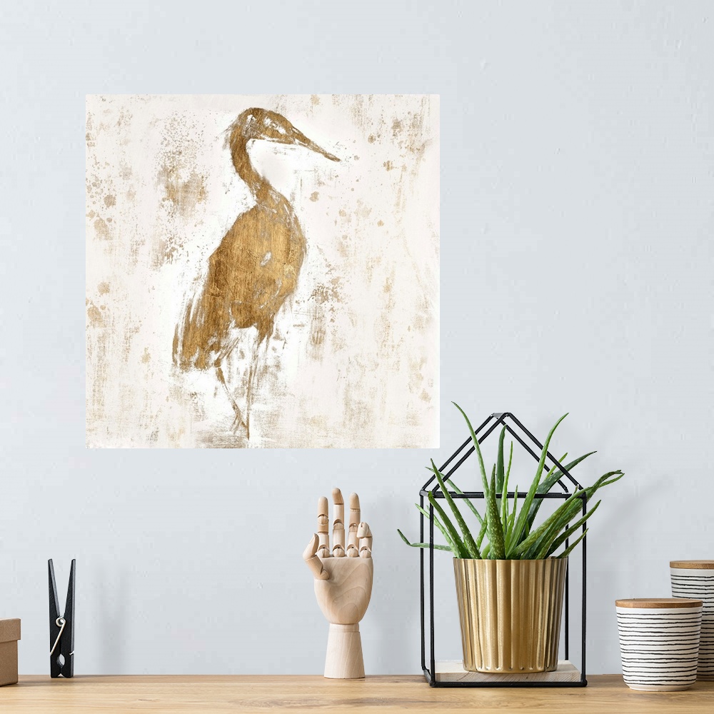 A bohemian room featuring Gilded Heron I